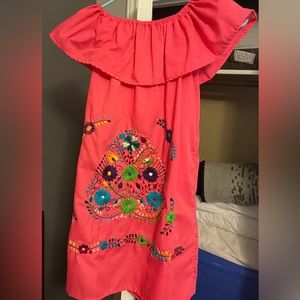 Custom made short Mexican Fiesta Dress